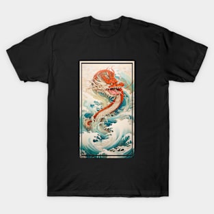 Kanagawa waves, With Dragon T-Shirt